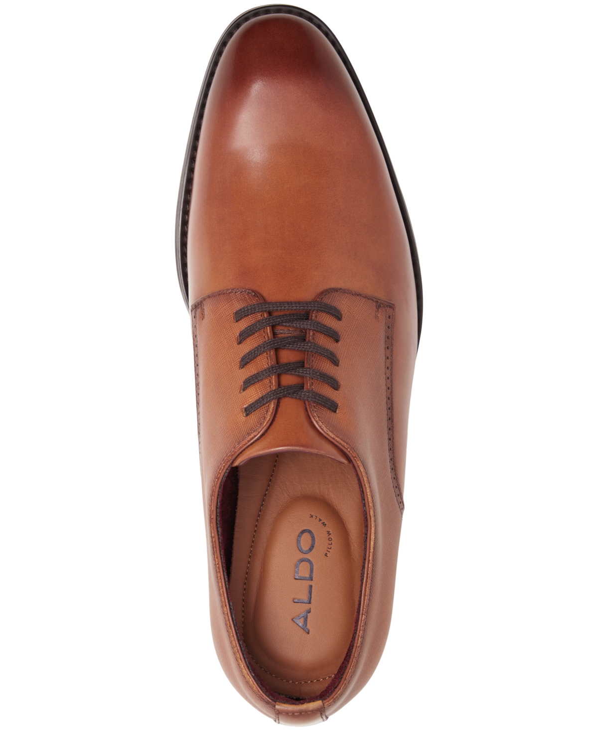 Shop Aldo Men's Amares Leather Derby Shoe In Cognac