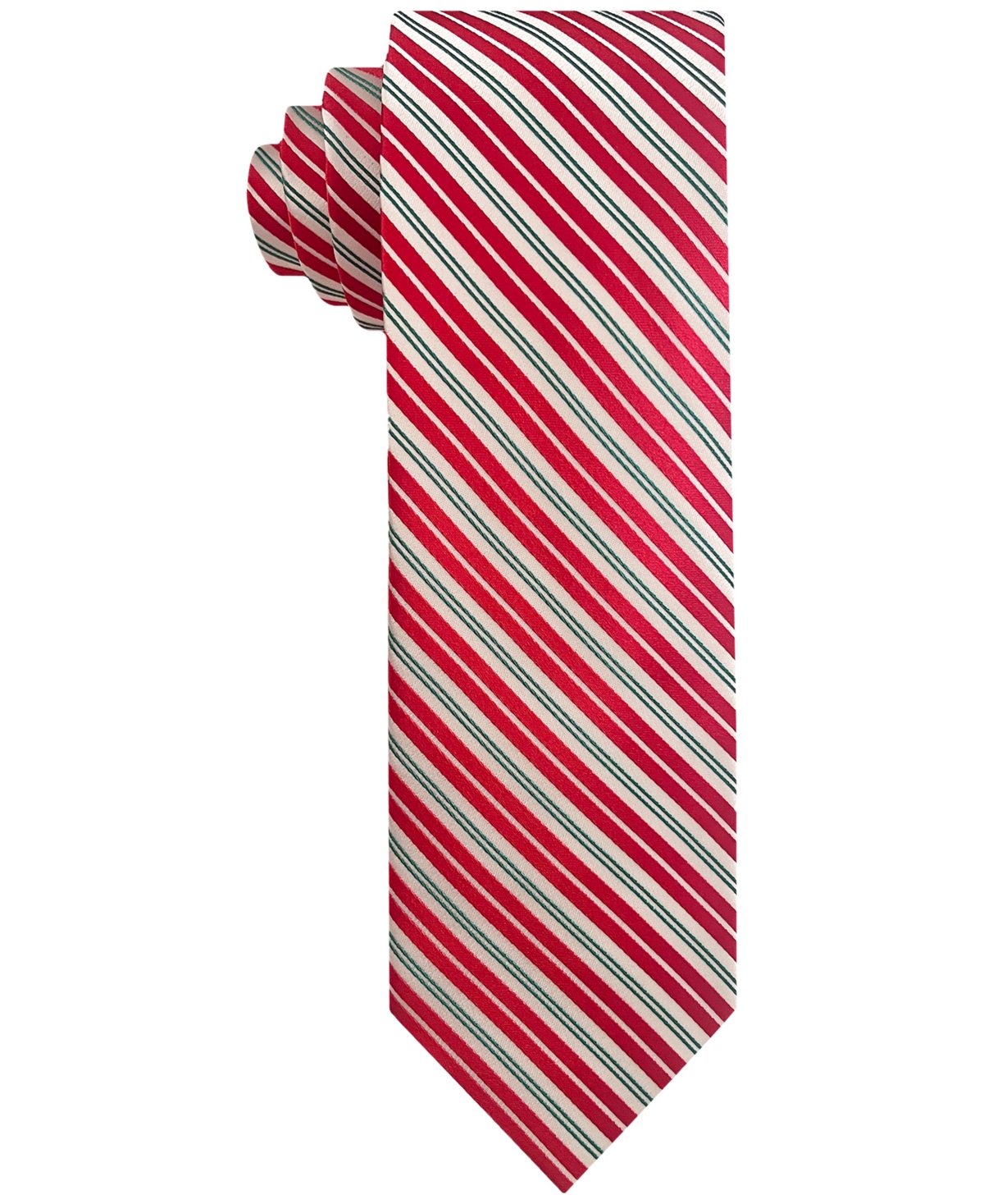 VAN HEUSEN MEN'S CANDY CANE STRIPE TIE 