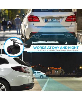 Compact Car Backup Camera with Night Vision, 170° Viewing Angle