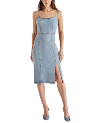 Women's Slit-Front Giselle Denim Midi Dress