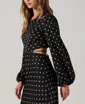 white christmas dresses Lovella Red Polka Dot Maxi Dress main image 0
