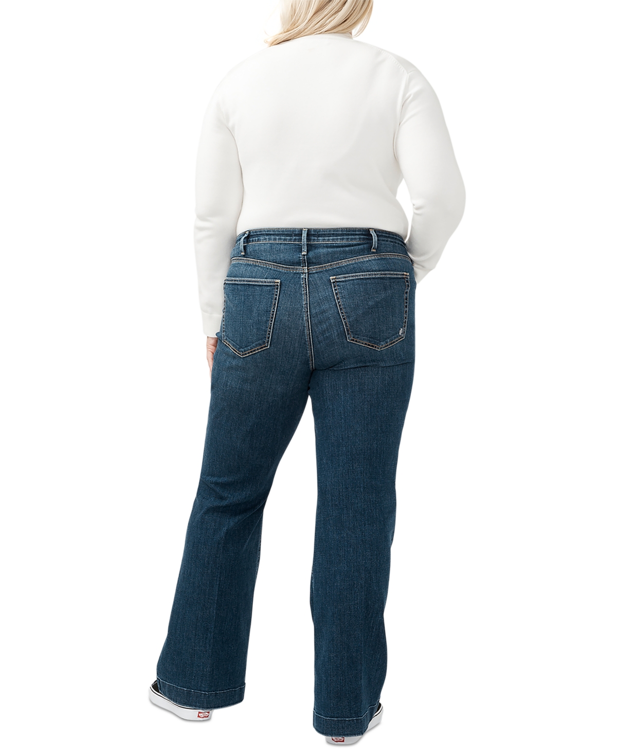 SILVER JEANS CO. PLUS SIZE ISBISTER 70S FLARE JEANS 