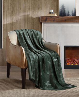 Eddie Bauer Carved Ultra Soft Plush Throw, 70" X 50"
