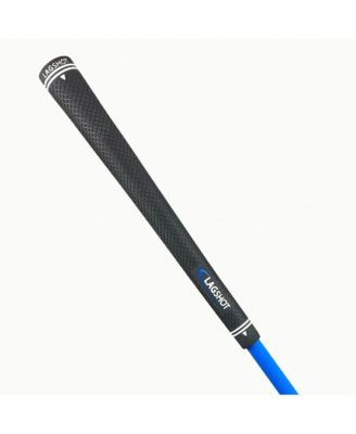 7 Iron Golf Club Swing Trainer Stick for Right Handed Men, Black/Blue