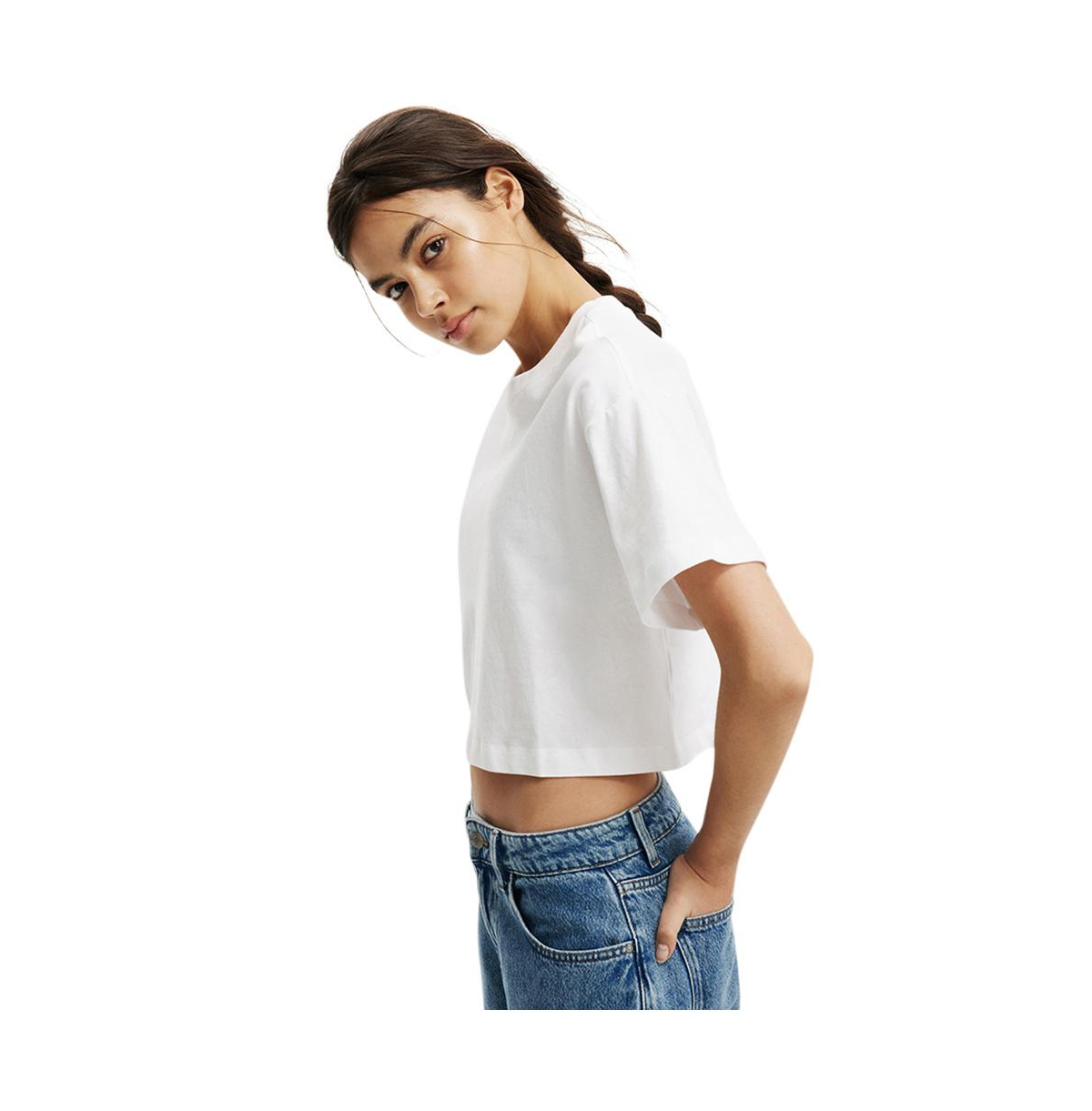 Cotton On Women's Cropped Boxy Tee