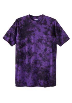 Big & Tall Shrink-Less Lightweight Longer-Length Crewneck Pocket T-Shirt