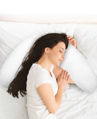 Boomerang Shaped Microfiber Pillow