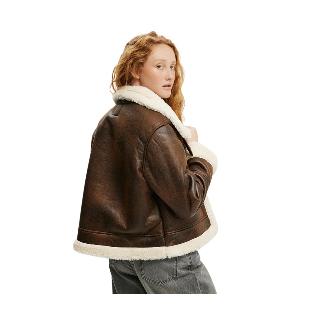 Cotton On Women's Dakota Faux Leather Jacket