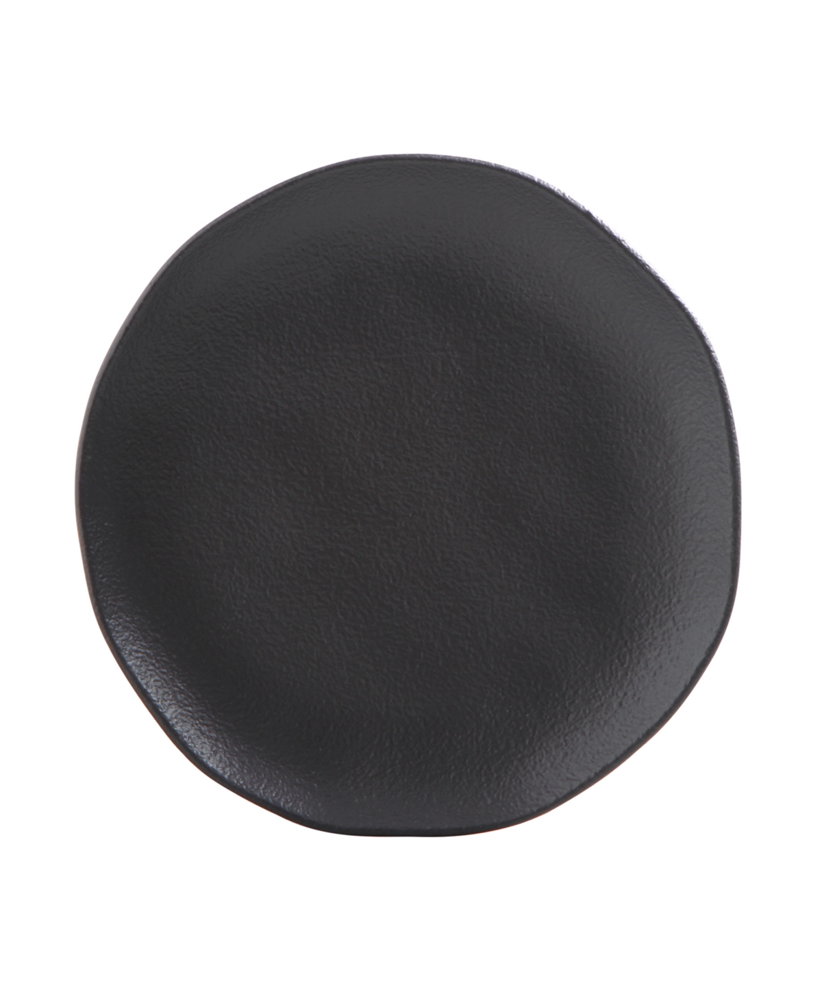 Porto Brasil Stoneware Dinner Plates, Set Of 6 In Matte Black