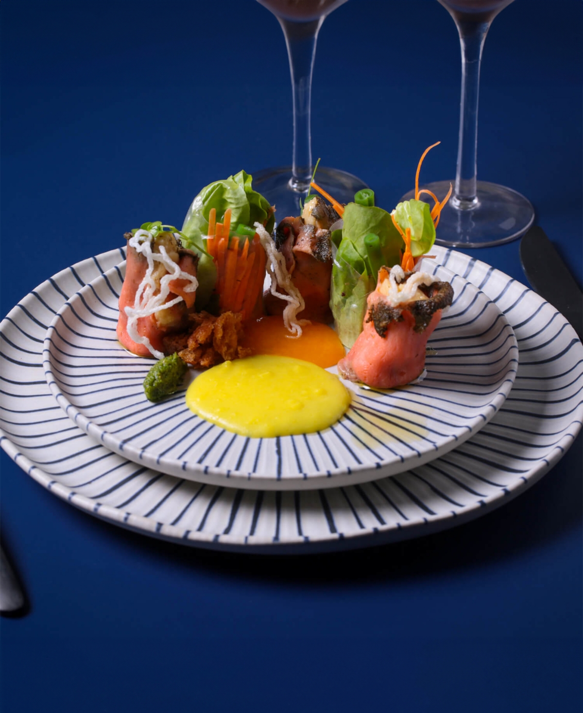 Porto Brasil Elemento Stoneware Dessert Plates, Set Of 6 In Elemento