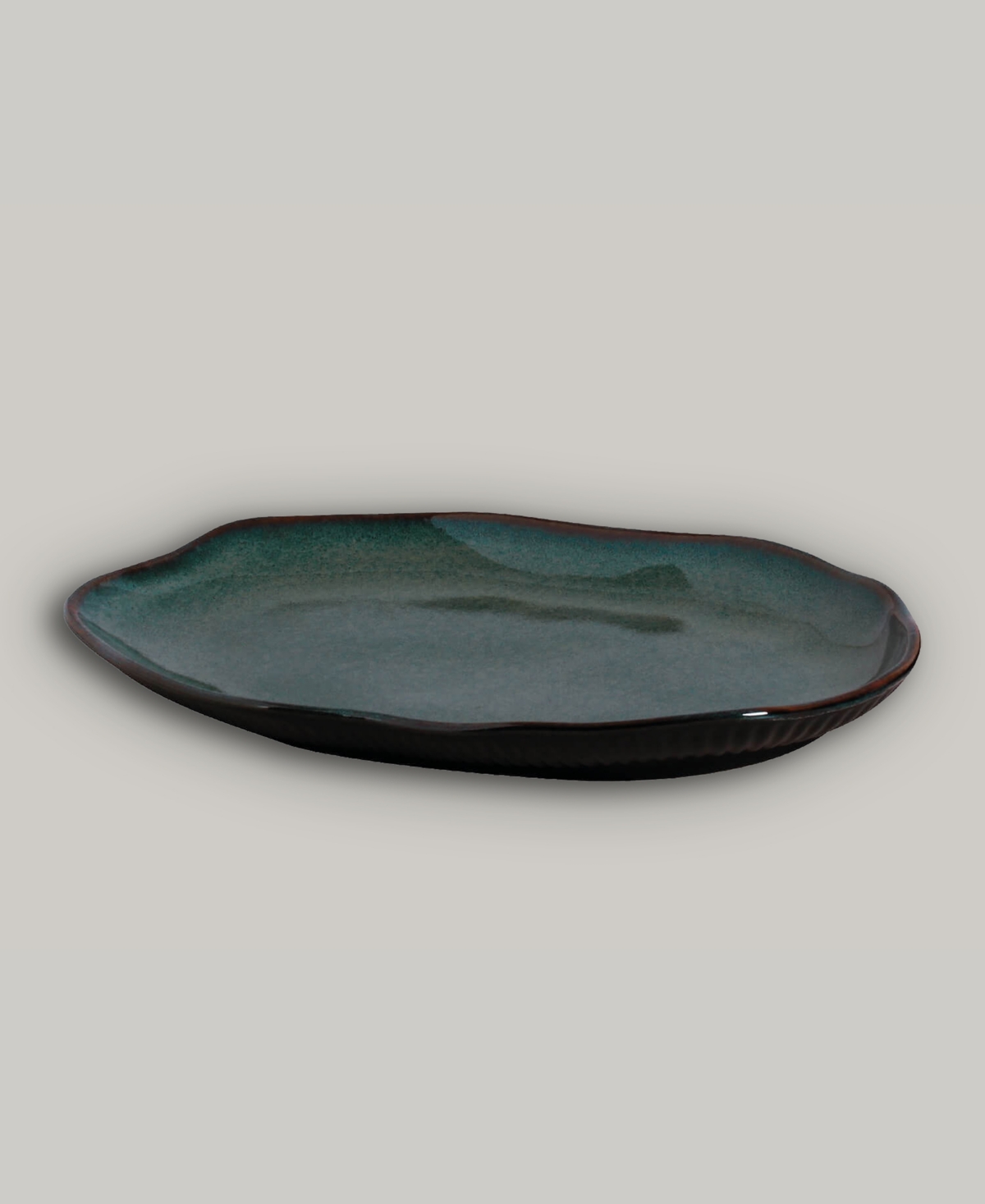 Porto Brasil Medium Shallow 11" Oval Platters, Set Of 4 In Oceano