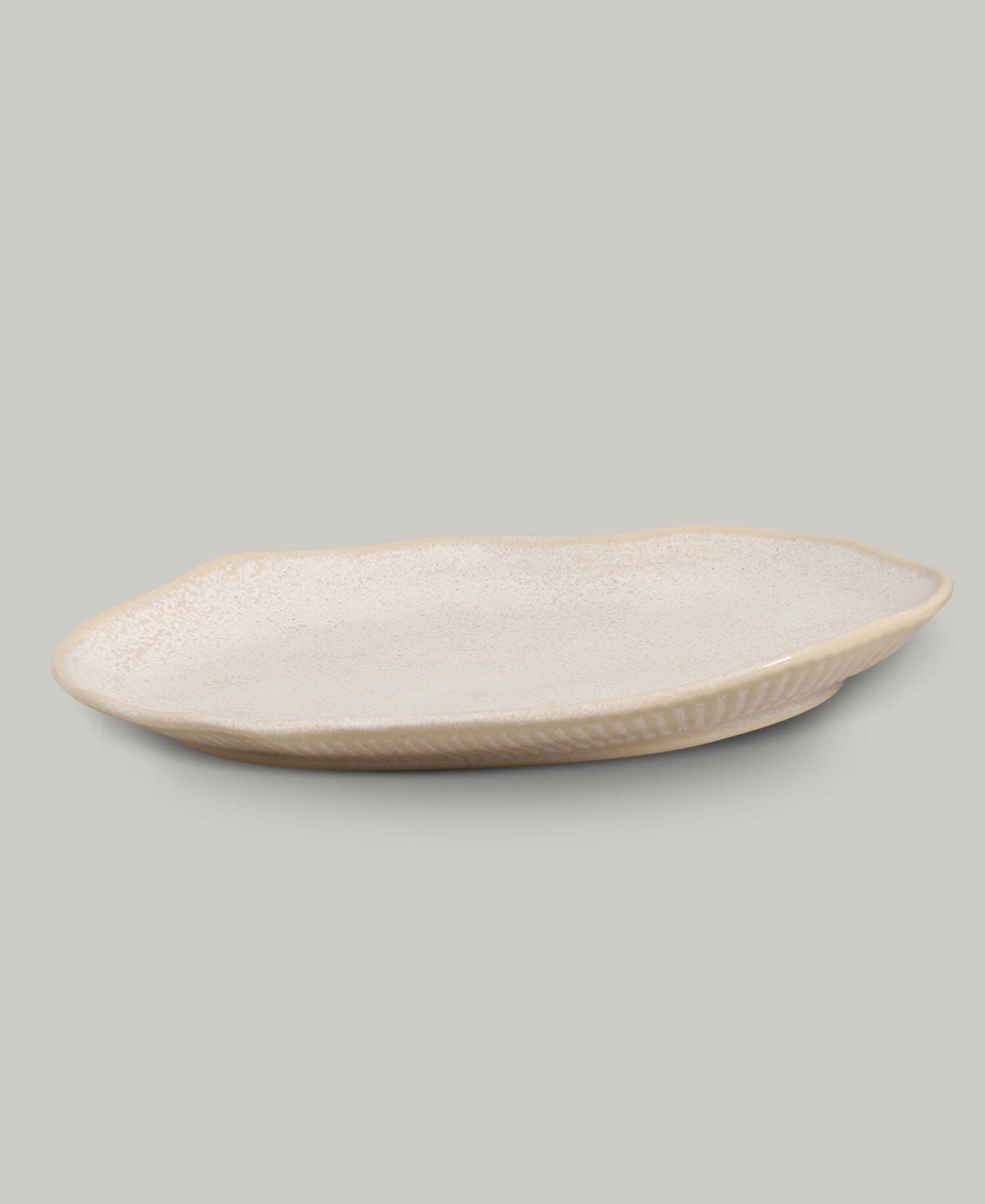 Porto Brasil Medium Shallow 11" Oval Platters, Set Of 4 In Latte