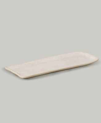 12.99" Stoneware Medium Rectangular Platters, Set of 4