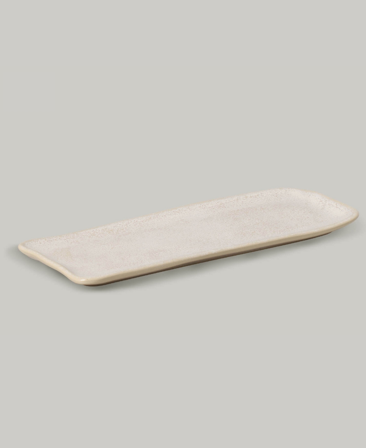 Porto Brasil 12.99" Stoneware Medium Rectangular Platters, Set Of 4 In Latte