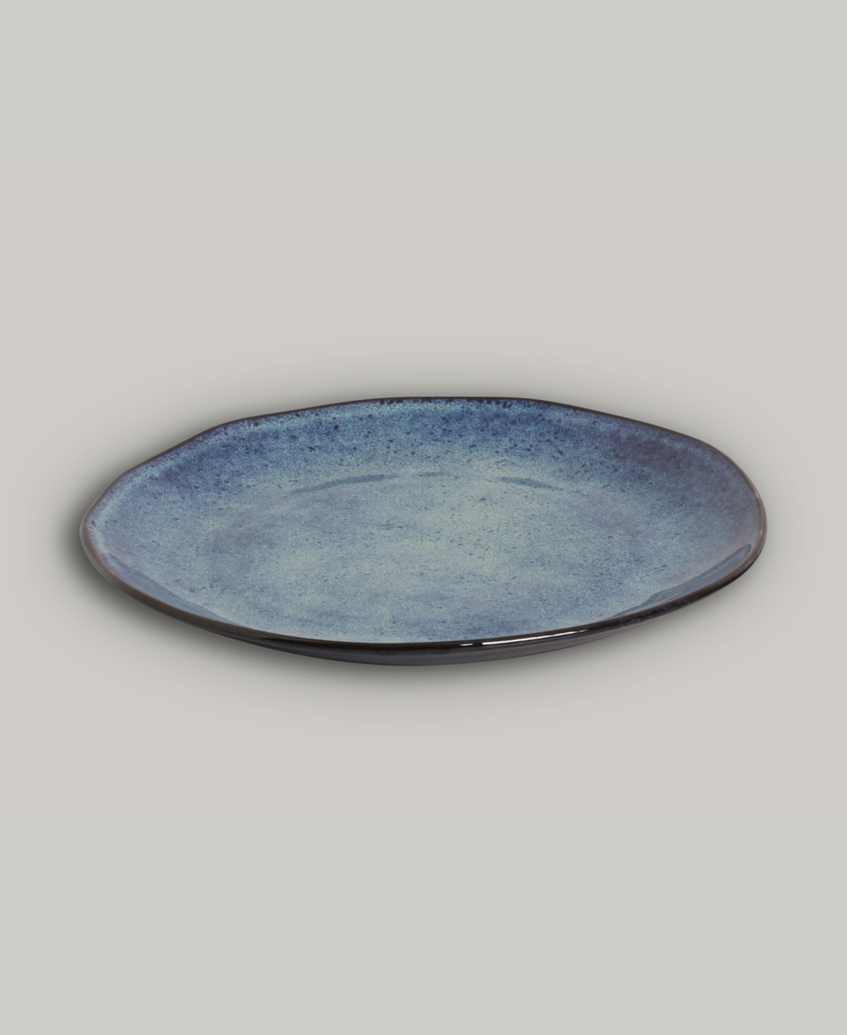 Shop Porto Brasil Stoneware Dinner Plates, Set Of 6 In Denim