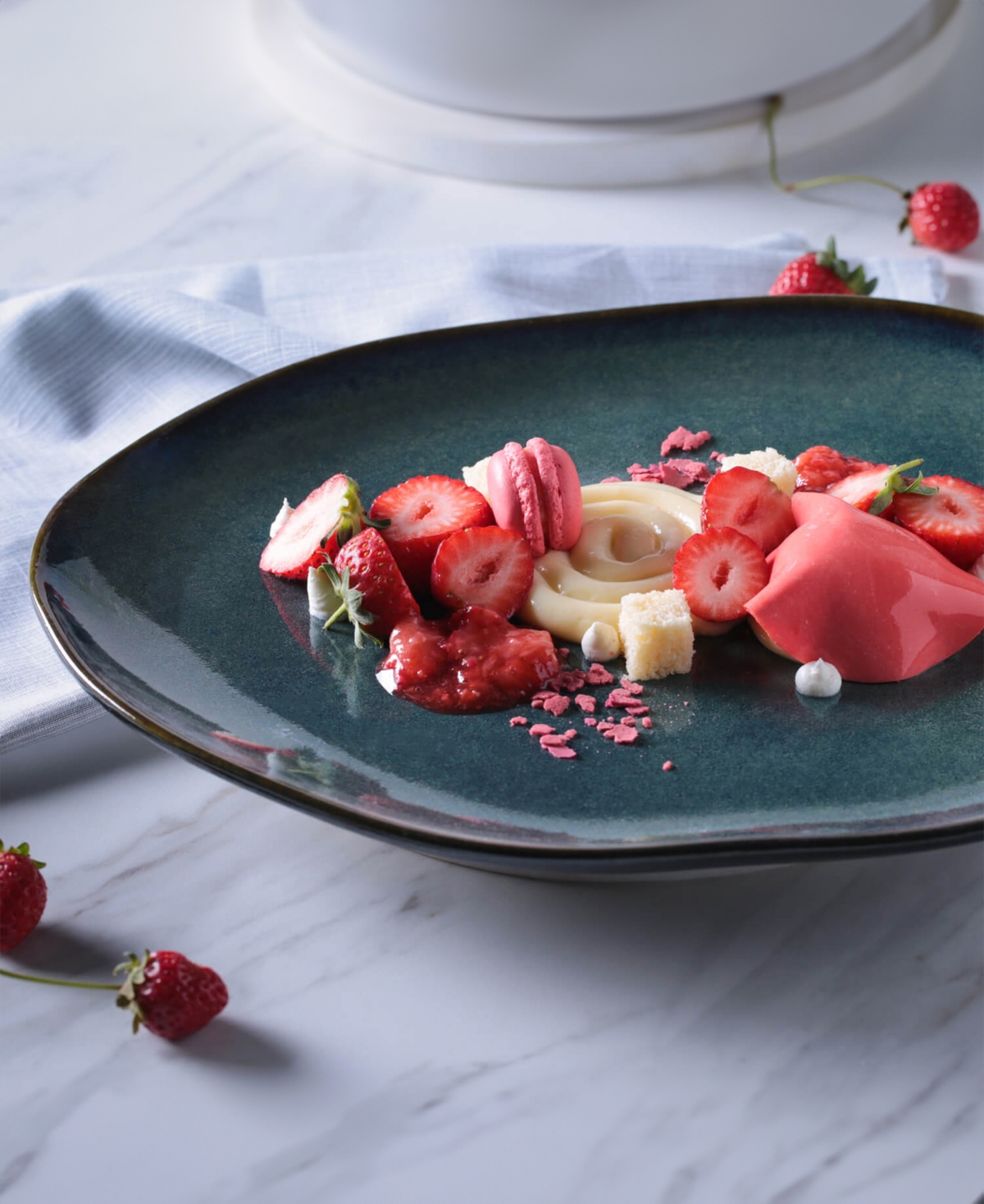 Porto Brasil Stoneware Oval Dinner Plates, Set Of 6 In Oceano