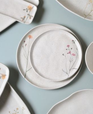 Campestre Stoneware Bread Plates, Set of 6