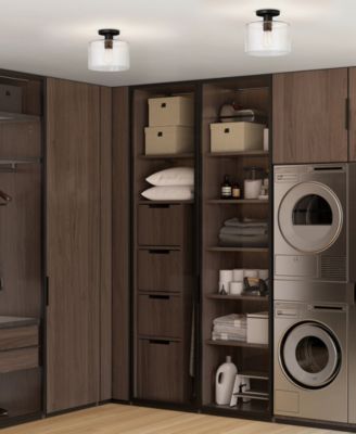 10" Metal Henri Wide Flush Mount