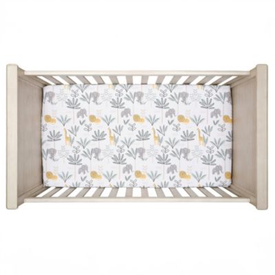 Jungle Adventure Linen/Cotton 3-Piece Nursery Baby Crib Bedding Set