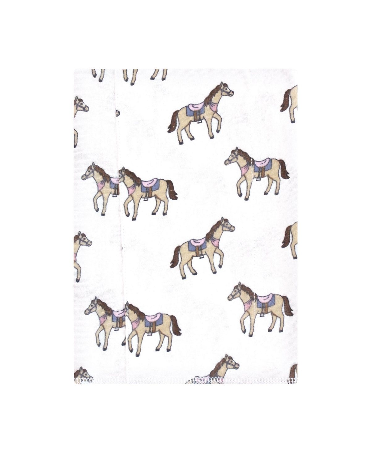 Hudson Baby Girls Cotton Flannel Burp Cloths 4-Pack, One Size - Cowgirl