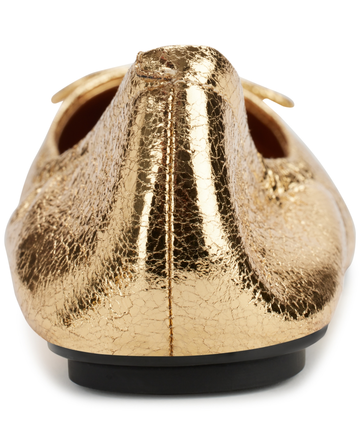 Karl Lagerfeld Paris Velma Metallic Ballet Flat In Gold
