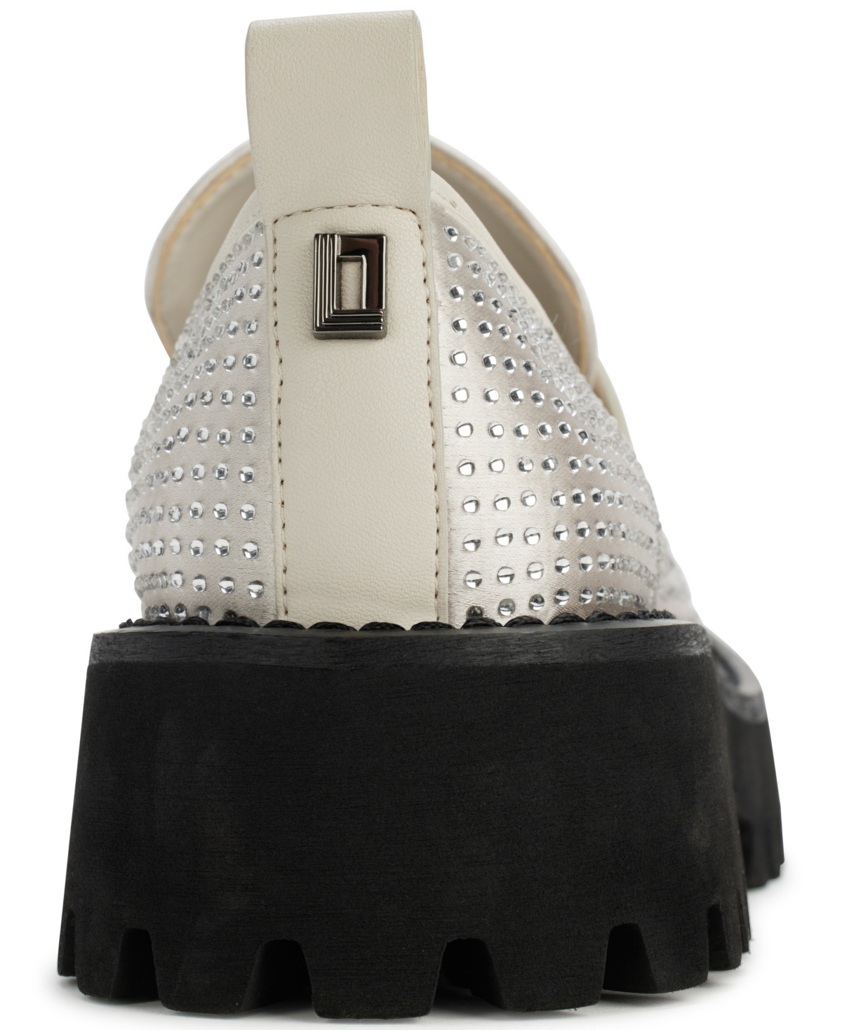 Karl Lagerfeld Paris Grady Crystal Lug Sole Loafer In Soft White