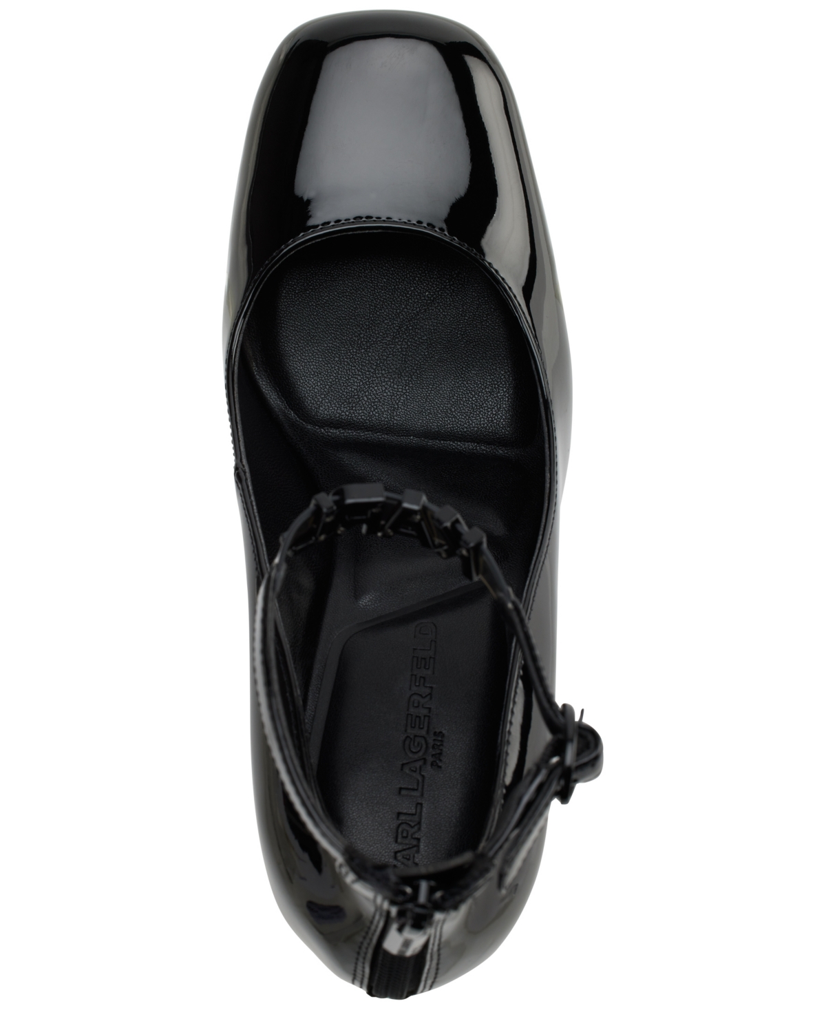 Karl Lagerfeld Paris Pavla Ankle Strap Pump In Black,smoke