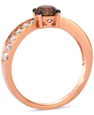 Chocolate Diamond & Nude Diamond Ring (7/8 ct. t.w.) in 14k Rose Gold