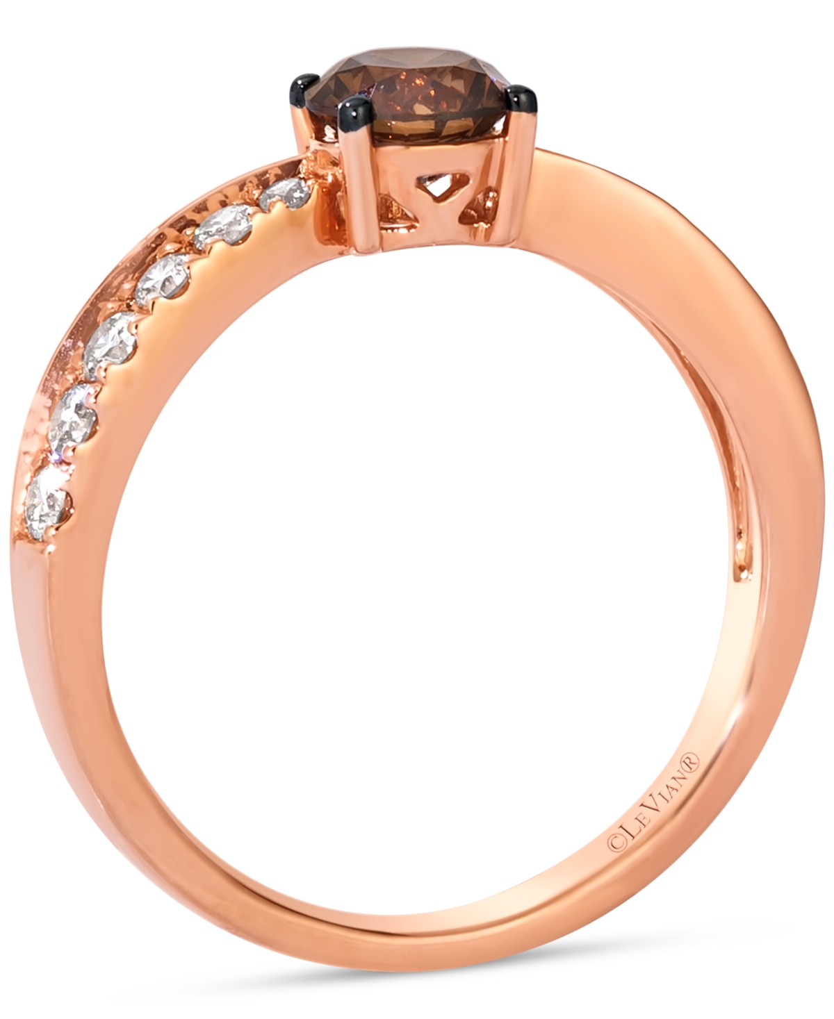 Le Vian Chocolate Diamond & Nude Diamond Ring (7/8 Ct. T.w.) In 14k Rose Gold In Gold