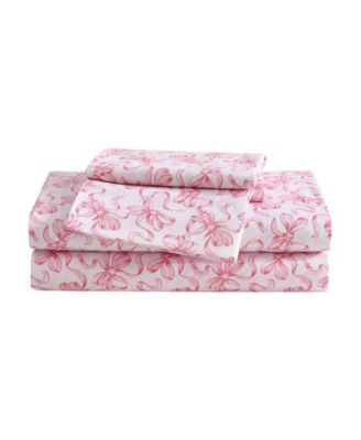 Printed Microfiber 3 Piece Sheet Set, Twin