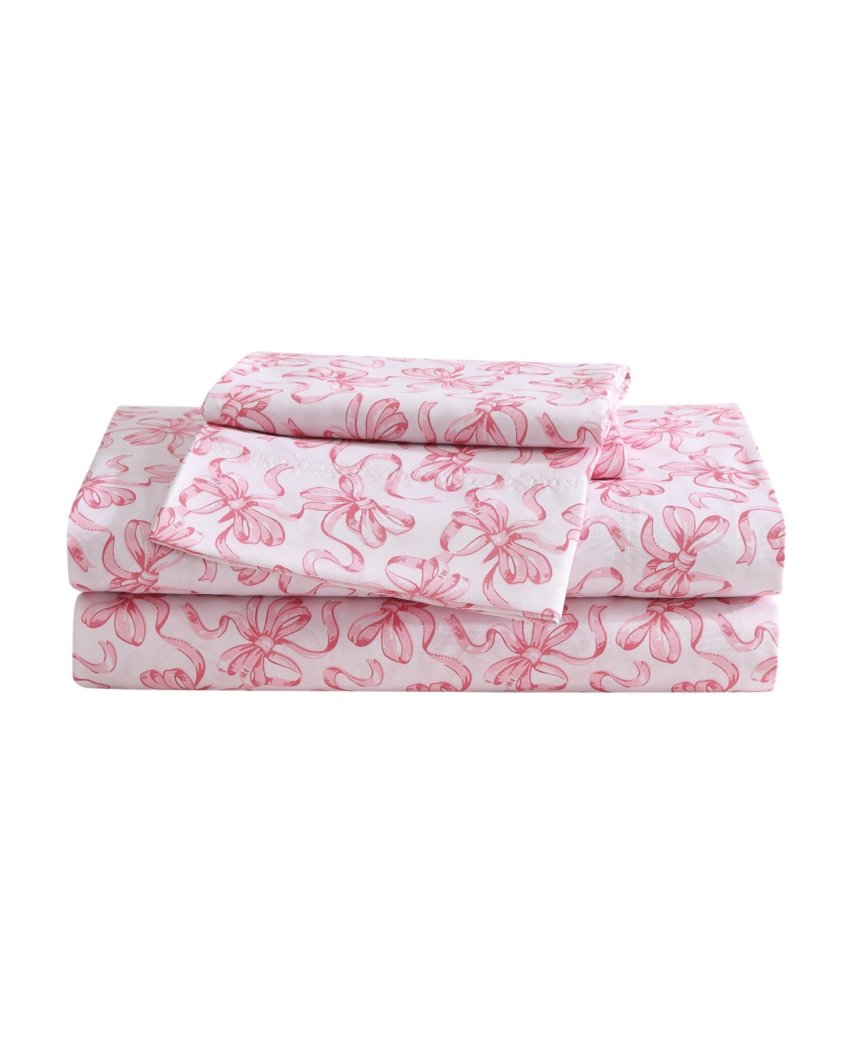 BETSEY JOHNSON PRINTED MICROFIBER 3 PIECE SHEET SET, TWIN 