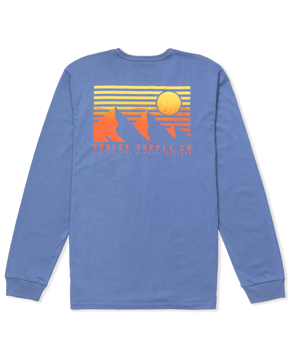 Hurley Men's Everyday Explore 3 Peaks Long Sleeve T-shirt In Mirage