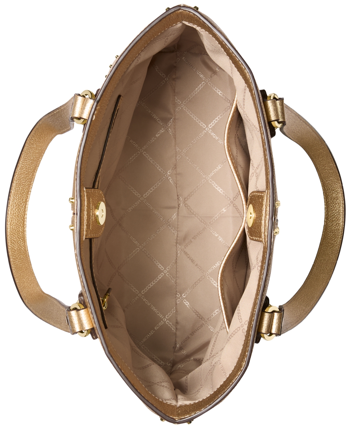 MICHAEL KORS MICHAEL MICHAEL KORS ASTOR LARGE LEATHER NORTH SOUTH TOTE