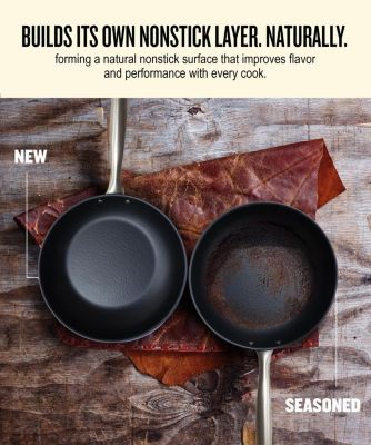 Carbon Steel 2-Piece Set - Pre-Seasoned, Oven Safe, Frying Pan