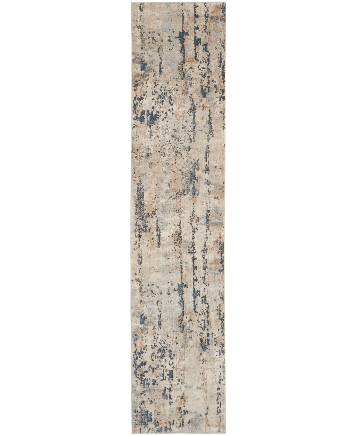 Nourison Home Quarry Qua01 2'2"x7'6" Runner Area Rug In Beige,gray