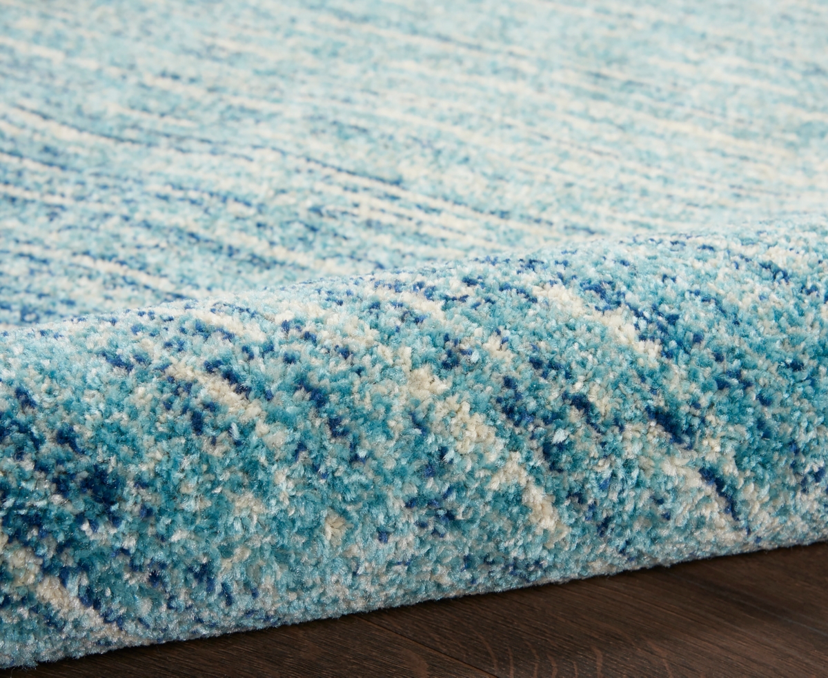 Nourison Home Passion Psn09 2'2"x10' Runner Area Rug In Navy,mist