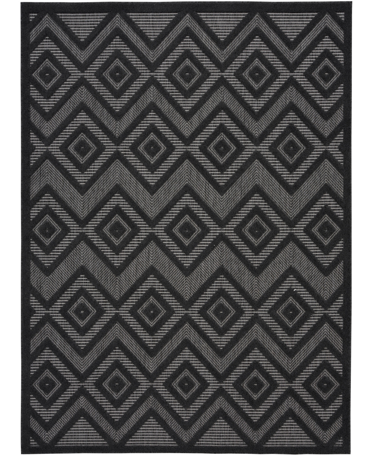 Nourison Home Versatile Nrv01 4'x6' Area Rug In Charcoal