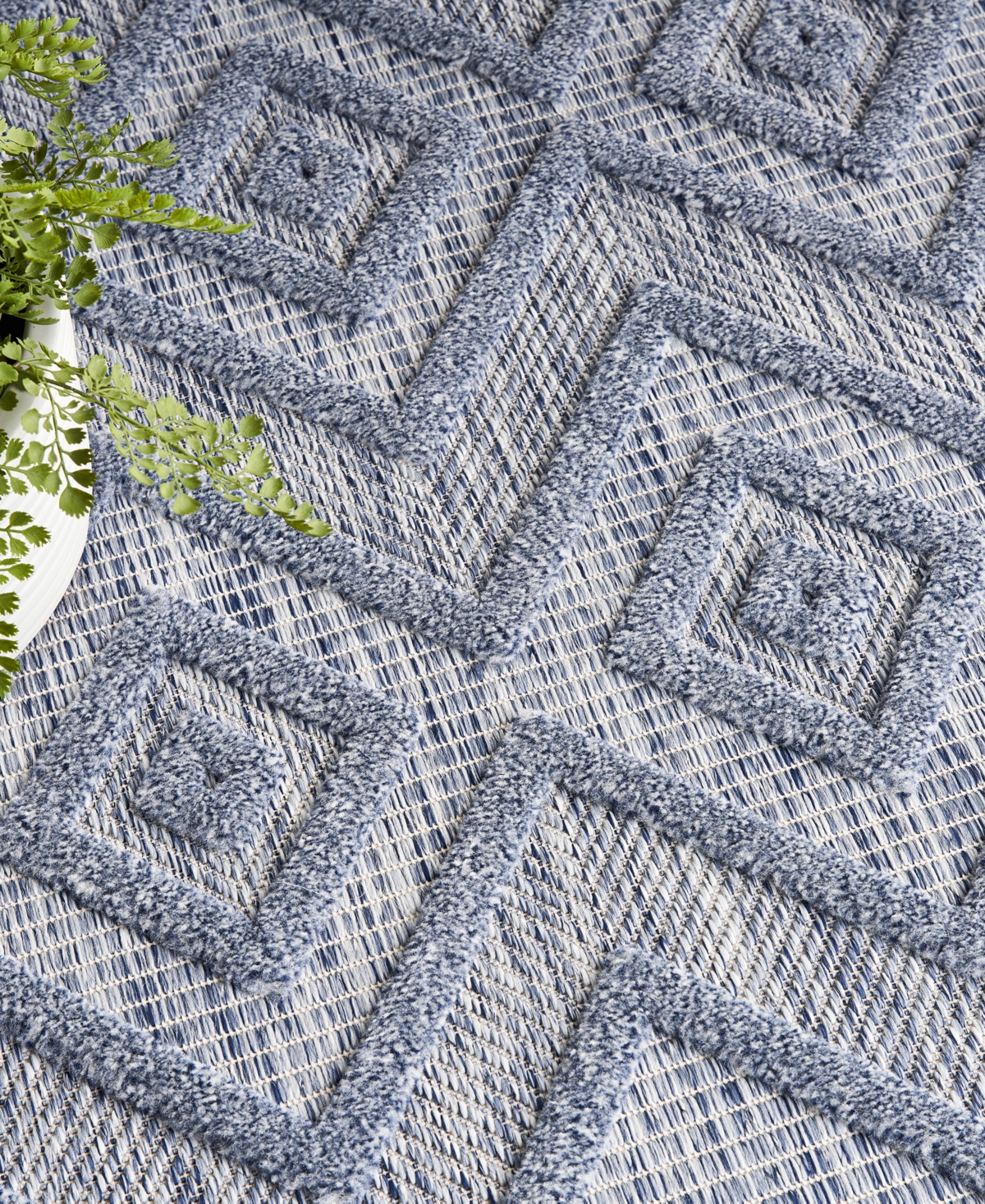 Shop Nourison Home Versatile Nrv01 7'x10' Area Rug In Denim,blue