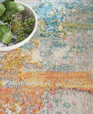 Celestial CES02 7'10"x7'10" Round Area Rug