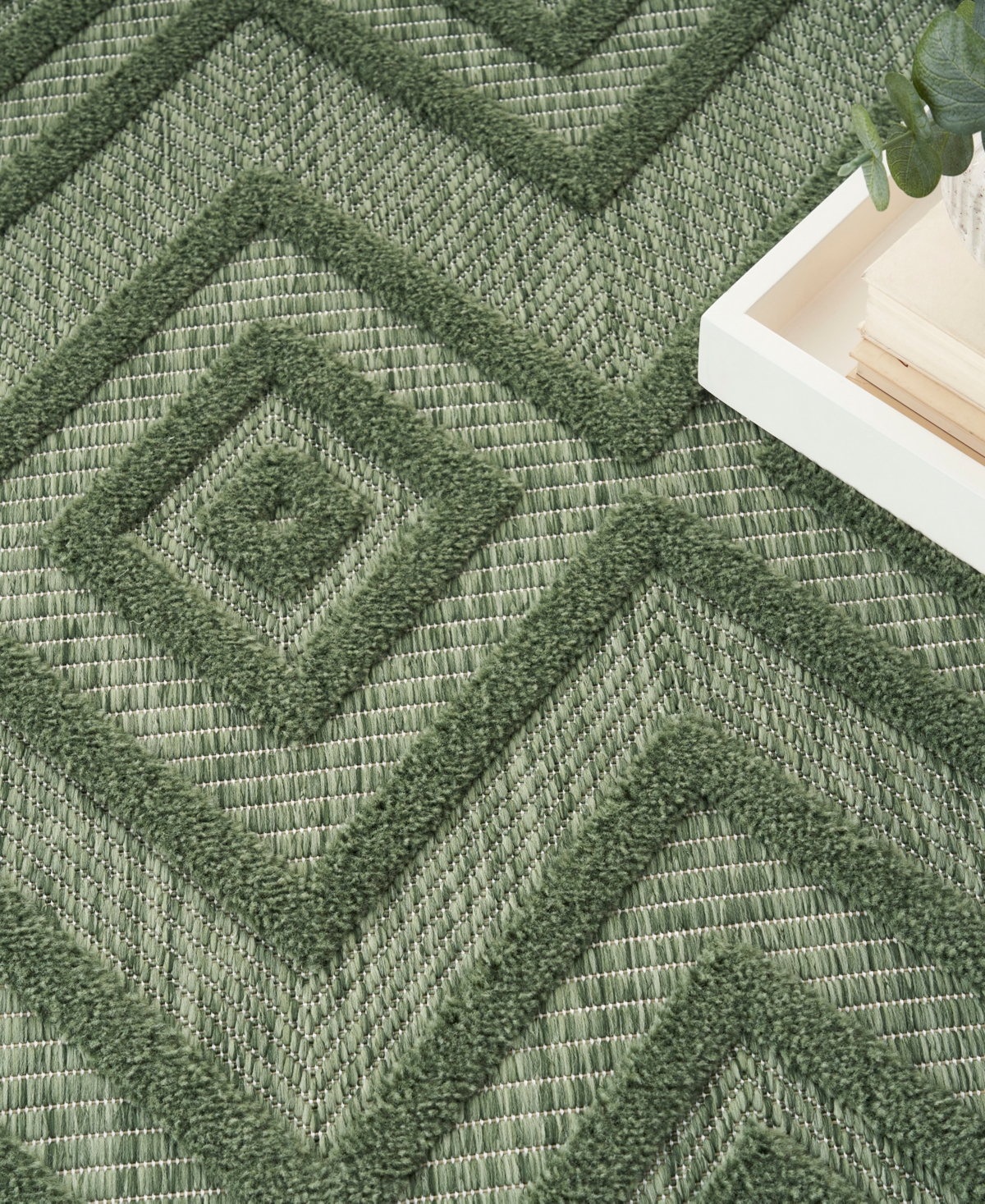 Nourison Home Versatile Nrv01 6'x9' Area Rug In Green