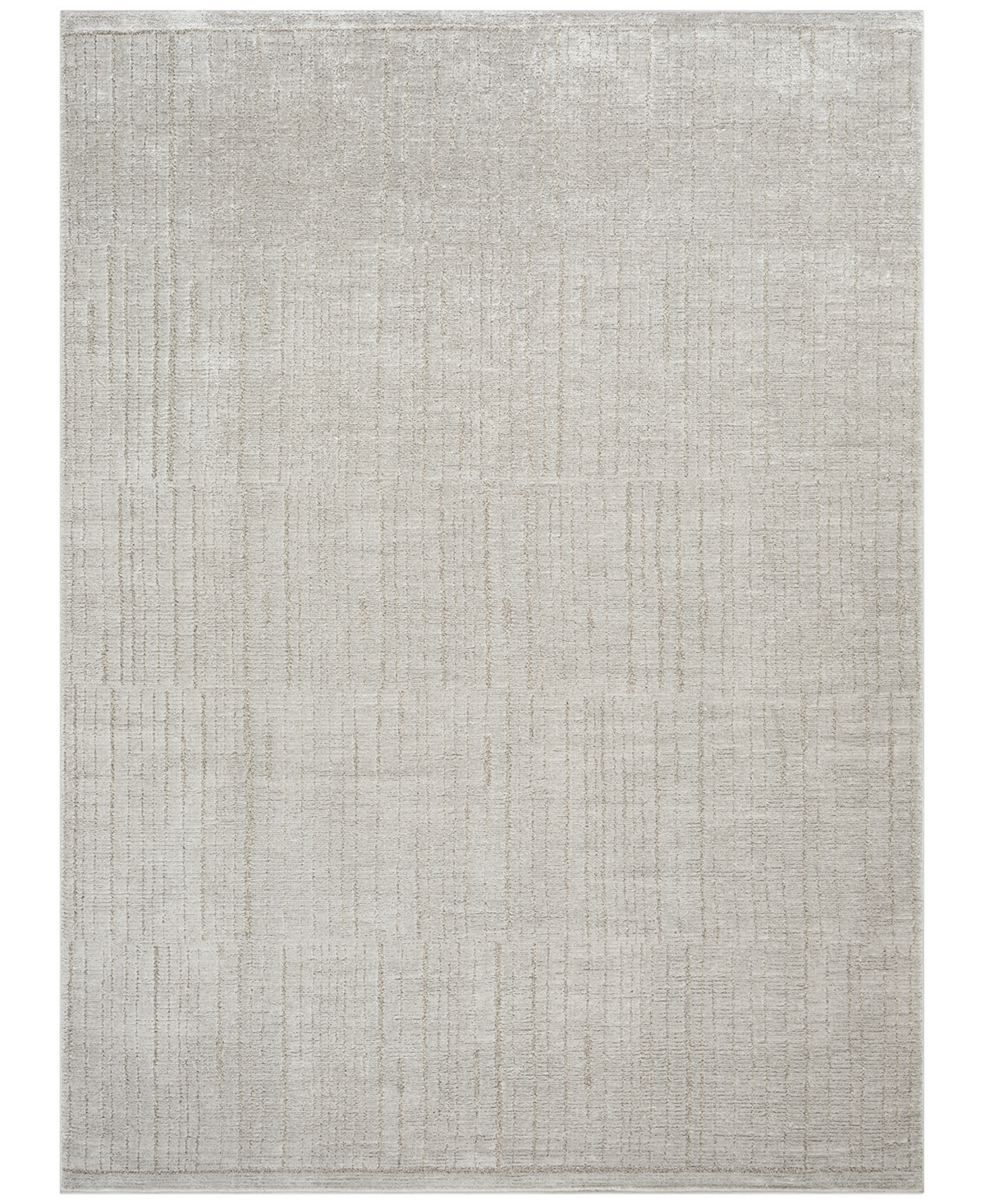 Nourison Home Andes And06 7'10"x9'10" Area Rug In Silver