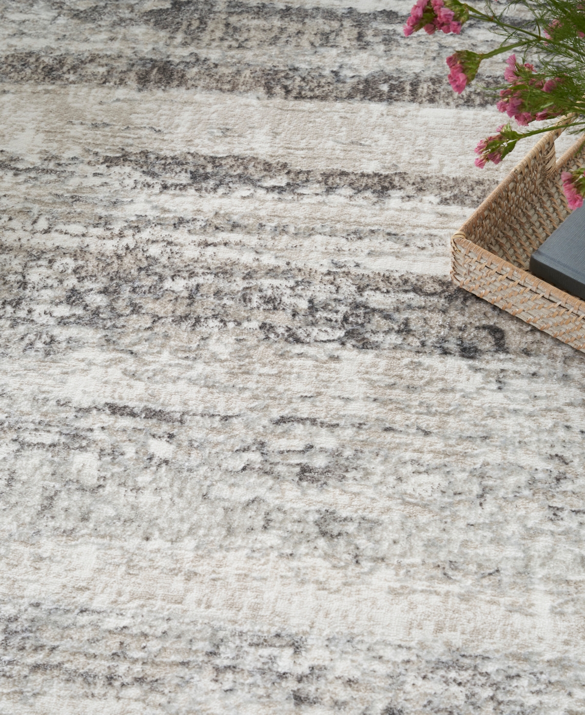 NOURISON HOME GLITZ GLZ10 5'3"X7'3" AREA RUG 