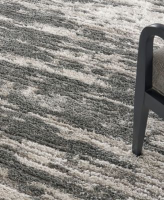 Nourison Home Dreamy Shag Drs02 Rug Collection In Charcoal