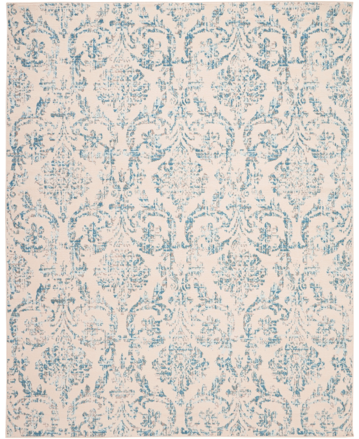 Nourison Home Jubilant Jub09 7'x10' Area Rug In Ivory,blue