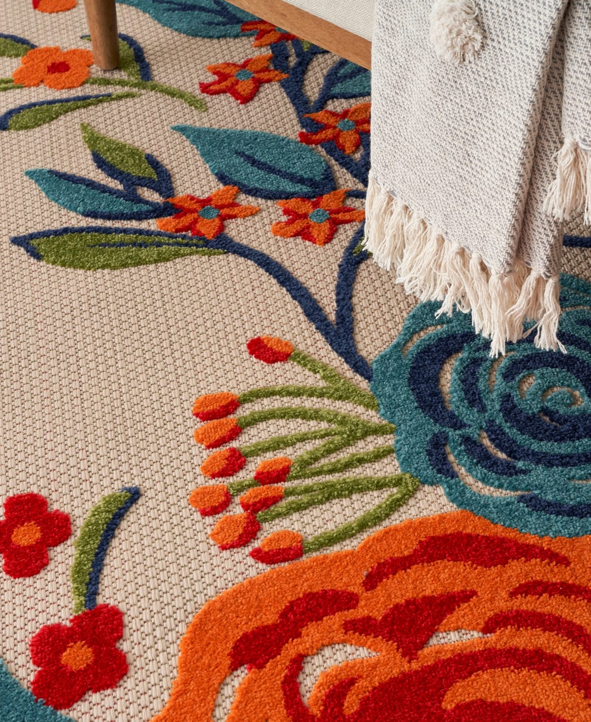 Nourison Home Aloha Alh32 3'6"x5'6" Area Rug In Multi