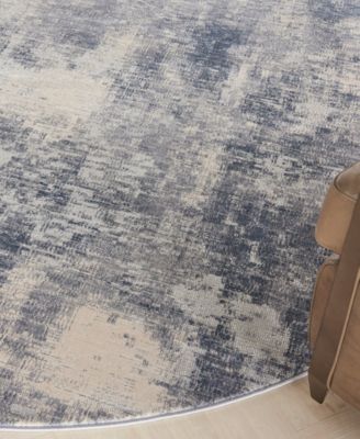 Rustic Textures RUS02 5'3"x5'3" Round Area Rug