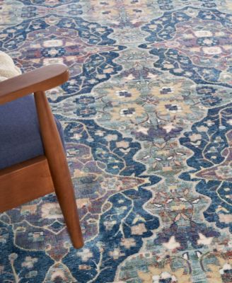 Nourison Home Ankara Global Anr16 Rug Collection In Navy,multi