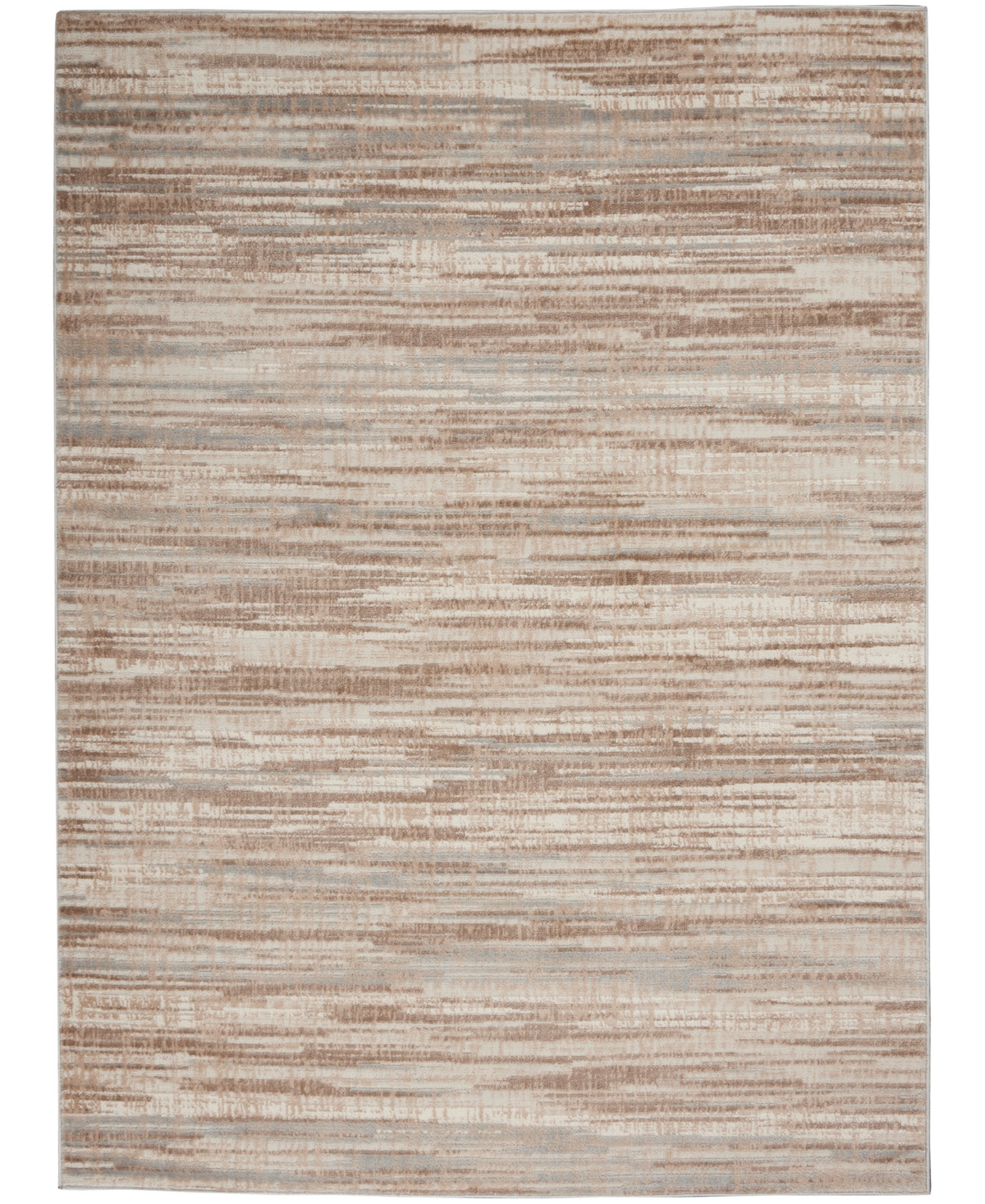 Nourison Home Elation Etn01 5'3"x7'3" Area Rug In Ivory,gray