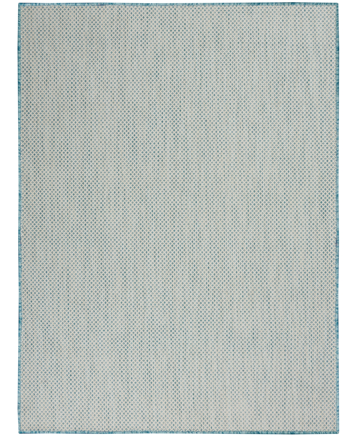 Nourison Home Courtyard Cou01 5'x7' Area Rug In Ivory,aqua