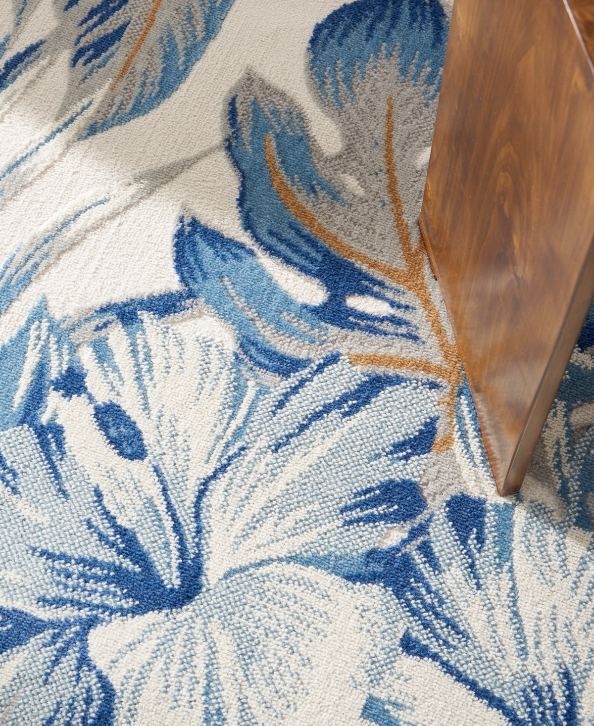 Nourison Home Seaside Sds02 5'3"x7'3" Area Rug In Ivory,blue